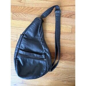 healthy back bag Dark Brown Leather Shoulder Bag